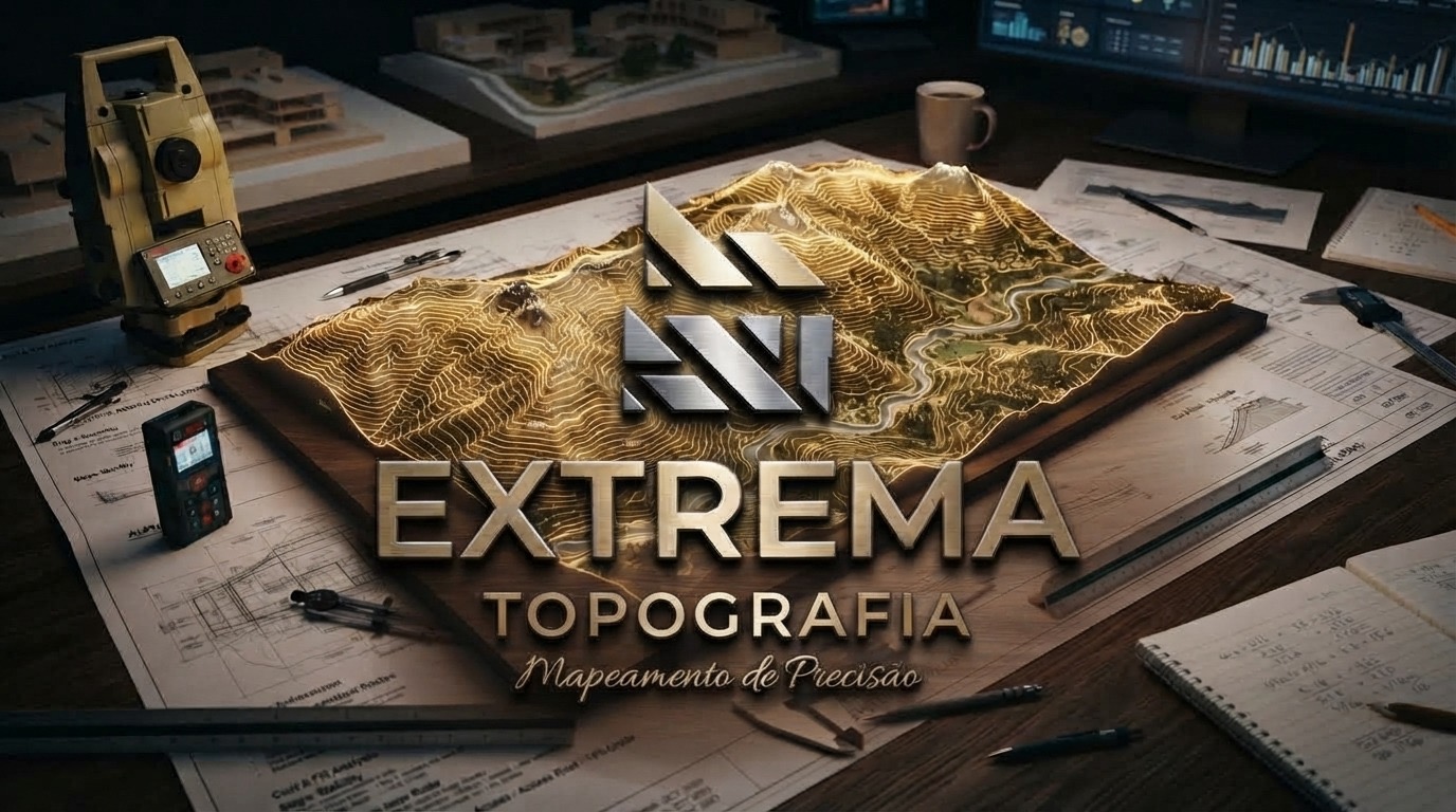 Modelo de terreno com mapeamento de precisão
